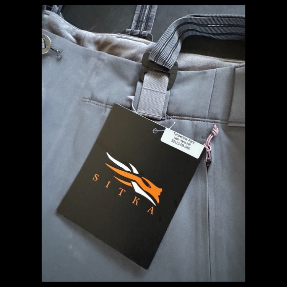 SITKA GEAR TIMBERLINE PANTS 34R NWT LEAD GREY - Picture 3 of 3